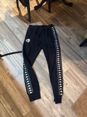Kappa Black Sweatpants Joggers size Medium
